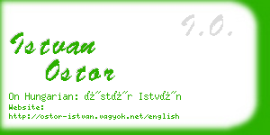 istvan ostor business card